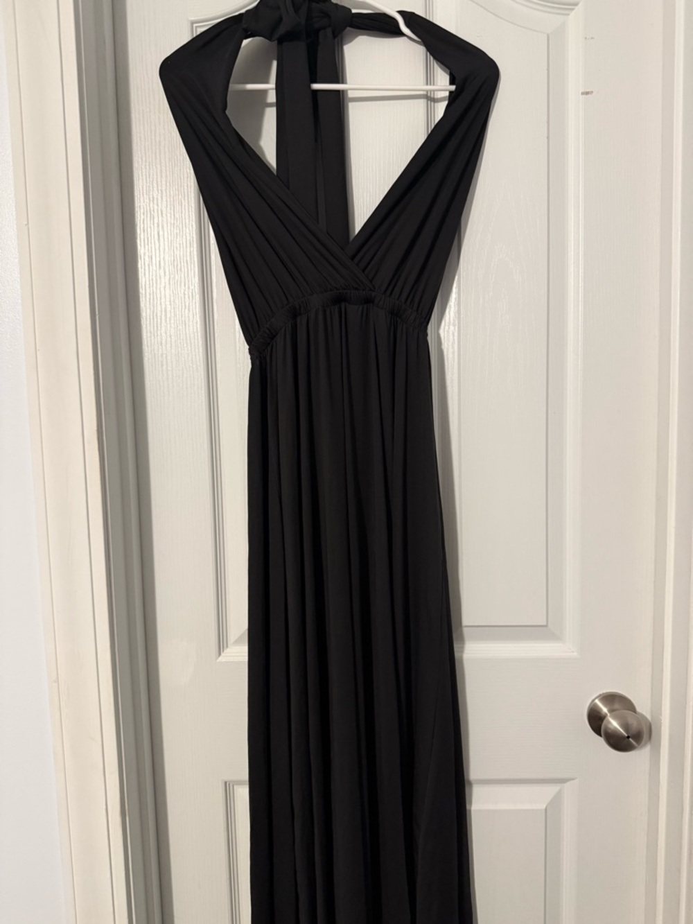 Black Halter Maxi Dress - Elegant Women's Evening Gown